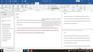 Track changes in Microsoft word 2019.