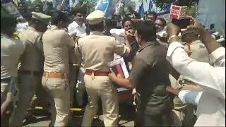 Yuvatha poru || Bapatla collectorate || mass performence of Varikuti Ashok babu