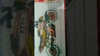 KTM bike 3D drawing #drawing #art #bike #ktm