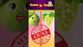 Guava vs Grapes? #shorts #short #youtubeshorts #trending #viral #funny #facts #shortvideo