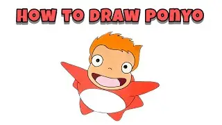 How to Draw Ponyo: Red Goldfish with Human Head Drawing Masterclass