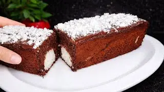 كيكة فاخرة بالشوكولاتة وكرات جوز الهند 😍 سهلة ونتيجتها مذهلة 😋😋