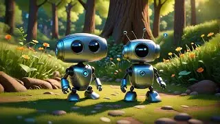 Two Little Robots Take a Walk | Fun Robot Song for Kids | Nursery Rhymes and Learning Adventure