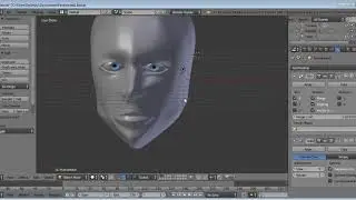 Human face modeling using blender