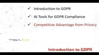 TSAAI M6-20. GDPR