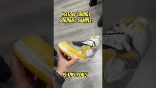 Off White Jordan 1 Yellow Canary Sample. #share #shorts #nike #offwhite #jordan1 #sample #snkrs