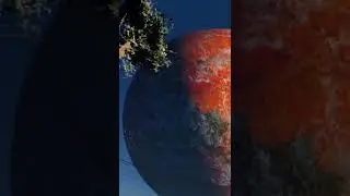 Planet is falling. #shortsfeed #shorts #doom #planet #fall #demolition #extinction #collision #viral