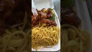 New Chinese food in San Diego! Double Orange chicken ! #foodblogger #619 #noodles #beef #china #eggs