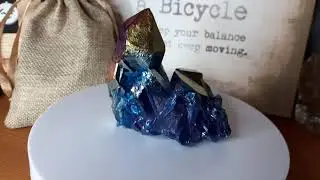 Titanium Aura Quartz Cluster @ The Crystal Healing Shop