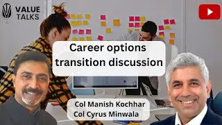 Career options   transition discussion || VALUE TALKS