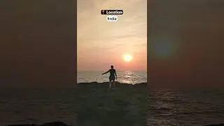 Foreigner Discovers India|Chasing golden sunsets #goa #beach #travelblog #travel #viralshort