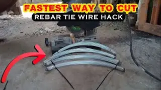 Fastest Way to Cut Tie Wire for Rebar | Quick & Easy Construction Hack #TieWireTips #ConstructionDIY