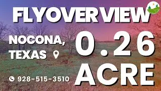 Fly Over - 0.26  acre land for sale in Nocona, Texas [R000020229]