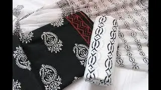 Soft Cotton Suit With Chiffon Dupatta || Printed Cotton Suit With Pure Chiffon Dupatta Collection