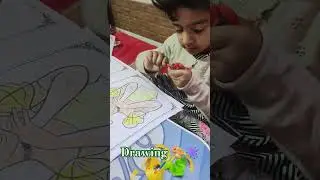 Drawing 🎨🖌️🫟 #ytshorts #viralshort #smartkids #cutebabygirl #drawing #colouring #colourful #sketch