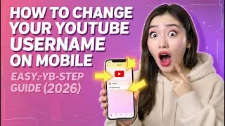 Как изменить имя пользователя YouTube на мобильном устройстве 📱 Простое пошаговое руководство 2026