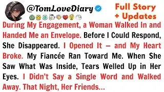 During My Engagement, a Woman Walked In and Handed Me an Envelope. Before I Could Respond, She…