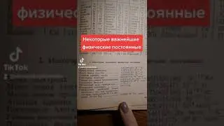 Некторые физические постоянные