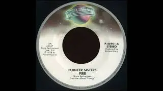 1978   Pointer Sisters   Fire Springsteen    45 RPM   Planet   P 45901 VHQ Audio