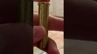 Hand engraved 45-70 bullet casing