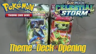 Pokemon TCG | Sun & Moon - Celestial Storm Hydro Fury and Leaf Charge Theme Deck Opening