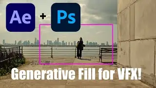 Using Generative Fill for Matte Painting VFX! ➡ After Effects Full Tutorial!