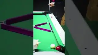 CAT Helps With Pool Trick Shot!! 😸 #shorts