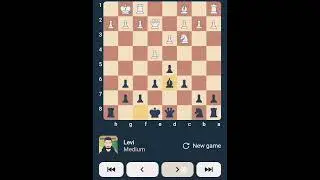 Beating LEVI (MEDIUM) with BLACK PIECES@GothamChess #shorts #chess #gotham #bot