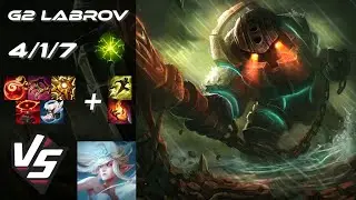G2 Esports Labrov SUPPORT Nautilus vs Janna - EU Challenger Patch 25.S1.5