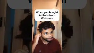 Buying Wish AirPods #skit #shortsfeed #ytshort