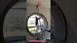 Designer home. Circular Bay Window Making process #bangalorehomes #baywindow #villa #design #home