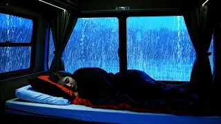 Rain Sounds for Sleep 🚗 Deep Car Rain Ambience to Calm Your Mind Fast