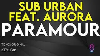 Sub Urban feat. AURORA - PARAMOUR - Karaoke Instrumental