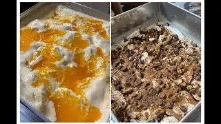 Clase de Helado ChocoNuez/ Helado 🍨 Yogurt de  Durazno ☺️☺️🔴