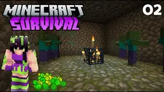 I Found a Zombie Spawner! | Minecraft Let's Play - Episode 2