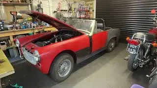 1968 Austin Healey Sprite Restoration first overview