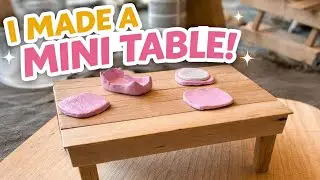My First Cozy Mini Build 🌿 | Tiny Wooden Table