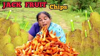 VILLAGE STYLE  JACK FRUIT  CHIPS  RECIPE || ಹಲಸಿನಕಾಯಿ ಚಿಪ್ಸ್ || halasinakayi chips || chakka chips
