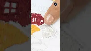Cozy Houses in Snow | Hand Embroidery House &ndash; Part 3 | Mindful Embroidery