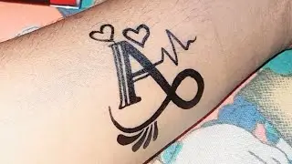 A Word Tattoo Design || Temporary Tattoo Design @Nikaart9588