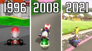 Evolution of Royal Raceway in Mario Kart Games (1996 - 2021)