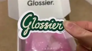 glossier unboxing video - glossier rich moisturiser and glossier milky jelly cleanser