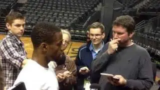 Raw video: Johnathan Loyd on Oregon's first game of Pac-12 tournament versus Oregon State