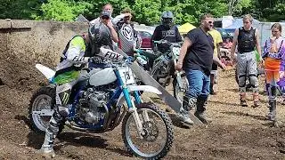 74 KAWASAKI H2 750 TRIPLE VS HONDA 74 CB750 FOUR AMERICADE SPORTYS IRON DUKE SALOON HILL CLIMB 2023