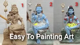 मूर्ति कलर करना सीखें , शिव शंकर की मूर्ति को पेंटिंग करना सीखें how To Panting Murti 