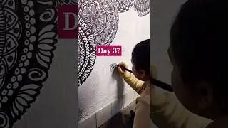 cluster mandala minivlog series day 37. #shorts2024 #creativeart #wallart #shorts_video #shortsindia