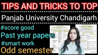 PU DECEMBER EXAMS ODD SEMESTER TIPS AND TRICKS TO ROCK IN THE EXAM #pu #dhe #sd #dav #chandigarh
