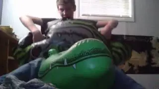 Inflating river rat tube