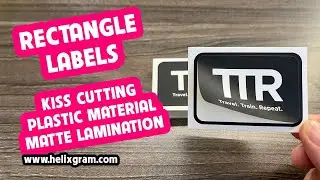Kiss Cut Rectangle Stickers | Plastic Vinyl Stickers | Matte Laminated Stickers | Kiss Cutting Label