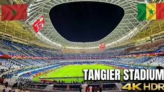 Winter Road to the Stadium in Tangier 🇲🇦 | Senegal Fans & AFCON Atmosphere | HDR 4K